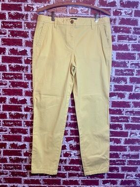 Talbots Relaxed Chino Pants Sunny Yellow Preppy Coastal Grandmother Core. Size 6